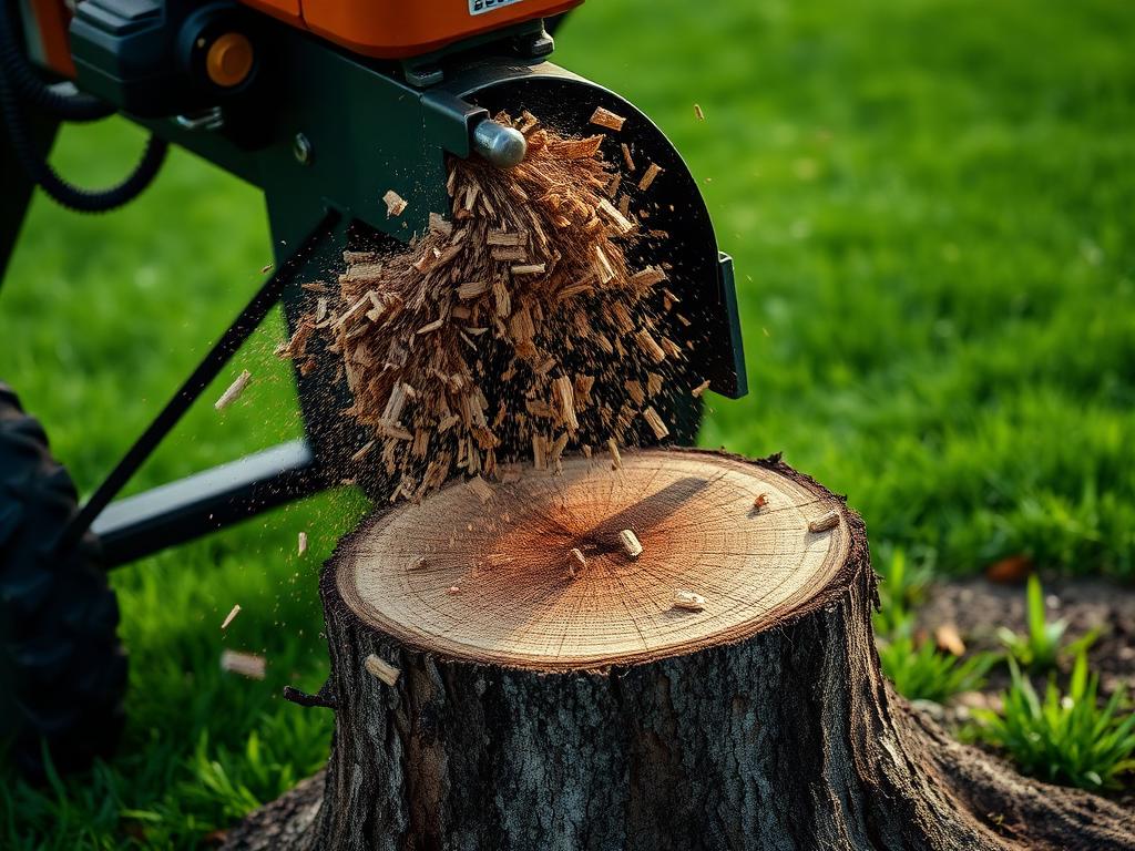 Stump grinding service